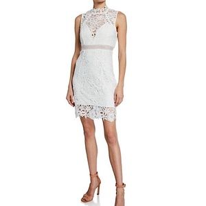 White Bardot Paris lace dress